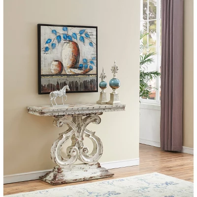 Caroline Console Table Ivory - Treasure Trove Accents 4 Caroline Console Table Ivory - Treasure Trove Accents - Image 2