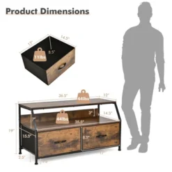 Costway Dresser TV Stand Media Console Table Organizer W/2 Storage Drawer & Open Shelves 14 Costway Dresser TV Stand Media Console Table Organizer W/2 Storage Drawer & Open Shelves -HOMCOM Shop GUEST 373d2cb8 54ae 4c70 b1d1 e5fbbb7b4b06