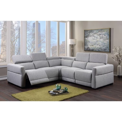 Isla Power Recliner Sectional Light Gray - Steve Silver Co. 4 Isla Power Recliner Sectional Light Gray - Steve Silver Co. - Image 2