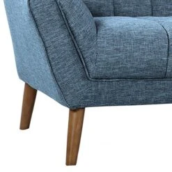 Cobra Mid-Century Modern Sofa Blue Linen/Walnut - Armen Living 10 Cobra Mid-Century Modern Sofa Blue Linen/Walnut - Armen Living -HOMCOM Shop GUEST 39f5a2fb 9d78 47f3 ac90 fa87852641c8