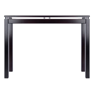 Linea Console Table Dark Espresso - Winsome 3 Linea Console Table Dark Espresso - Winsome