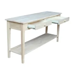 Spencer Console Server Table Unfinished Light Brown - International Concepts -HOMCOM Shop GUEST 3a4f5f21 b028 4e96 89e4 f6ce65d341e2