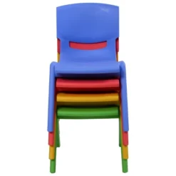 Costway Set Of 4 Kids Plastic Chairs Stackable Play And Learn Furniture Colorful -HOMCOM Shop GUEST 3a614f15 2751 48ce 8ca4 58718327790e