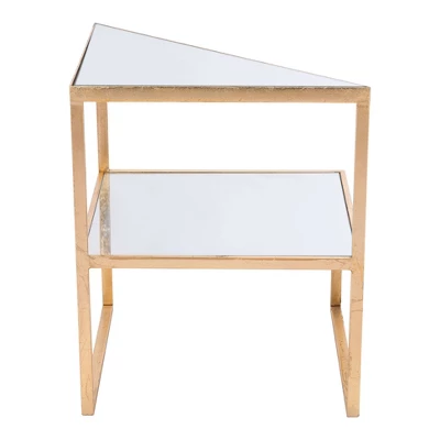 Parsons Side Table Mirror/Gold - ZM Home 3 Parsons Side Table Mirror/Gold - ZM Home