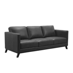 Woodstock Mid-Century Top Grain Leather Sofa - Abbyson Living -HOMCOM Shop GUEST 3b37c6a9 02a6 4616 80bb 0c0cfb3845ca