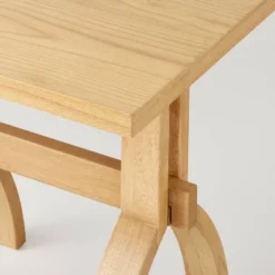 Sawhorse Wood Accent Side Table - Natural - Hearth & Hand™ With Magnolia -HOMCOM Shop GUEST 3b575fa6 5ded 4084 aa3d b629636da4b3