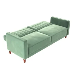 Pin Tufted Velvet Transitional Futon - Room & Joy -HOMCOM Shop GUEST 3bc02c47 3d22 400d a527 ba1cb425208c