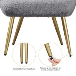 Yaheetech Modern Boucle Fabric Accent Chair For Living Room Bedroom -HOMCOM Shop GUEST 3dc28a61 24bf 46de 8a4c d2dff249b83f