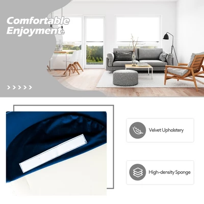 Costway Velvet Accent Office Armchair Adjustable Swivel Removable Cushion PinkBlueGrey 10 Costway Velvet Accent Office Armchair Adjustable Swivel Removable Cushion PinkBlueGrey - Image 8