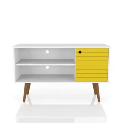 Liberty Mid-Century Modern 2 Shelves And 1 Door TV Stand For TVs Up To 46" - Manhattan Comfort -HOMCOM Shop GUEST 3e27b263 8b6a 47ef a8e7 f185f55ac685