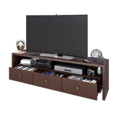 Techni Mobili TV Stand For TVs Up To 70" Brown - Hickory -HOMCOM Shop GUEST 3e3fdd79 99a1 4a4f 94aa a4f9b576ce9c