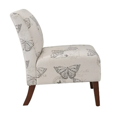 Lily Upholstered Sailing Chair - Linon 4 Lily Upholstered Sailing Chair - Linon - Image 2