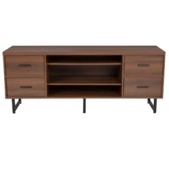 Cambridge Three Shelf And Four Drawer TV Stand For TVs Up To 65" With Square Metal Legs Rustic - Merrick Lane 9 Cambridge Three Shelf And Four Drawer TV Stand For TVs Up To 65" With Square Metal Legs Rustic - Merrick Lane -HOMCOM Shop GUEST 3f5d36c8 d96b 45e7 883e 491e5a215e2a