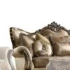 88" Latisha Fabric Pattern Sofa Tan/Antique Oak - Acme Furniture -HOMCOM Shop GUEST 3f782dc8 7673 4d0f ac76 db10306e8426