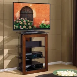 Bell'O Wood Metal Glass Audio Tower - AT306 -HOMCOM Shop GUEST 3f8e1f9e 4a28 4d59 bfa7 d85c5f48fb9d