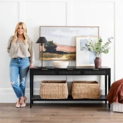 East Bluff Woven Drawer Console Table - Threshold™ Designed With Studio McGee 24 East Bluff Woven Drawer Console Table - Threshold™ Designed With Studio McGee -HOMCOM Shop GUEST 3fbfc6cc 1762 479f 85f6 5816e3ff493f