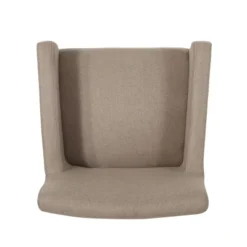 Mcclure Contemporary Upholstered Armchair Taupe/Espresso - Christopher Knight Home -HOMCOM Shop GUEST 40ae0e24 e180 438b a88e 992faf11f78f