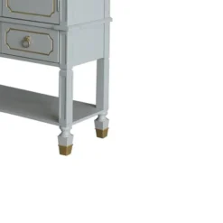 35" House Marchese Cabinet Pearl Gray Finish - Acme Furniture -HOMCOM Shop GUEST 4152880b 6d89 40b1 8b73 3089ffc97c78