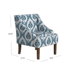 Classic Swoop Arm Chair Ikat Medallion Print - HomePop -HOMCOM Shop GUEST 41648fbe 4746 443a 84e0 d4da2176be92