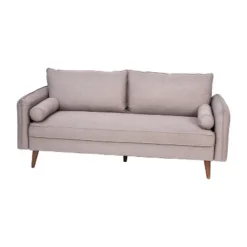 Flash Furniture Evie Mid-Century Modern Sofa With Fabric Upholstery & Solid Wood Legs -HOMCOM Shop GUEST 419cd383 2a07 4c79 956c ce76ad4691c4
