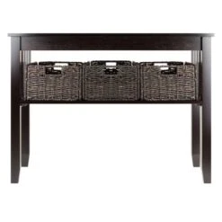 Morris Console Table With Baskets Espresso/Chocolate - Winsome -HOMCOM Shop GUEST 41dd476d 533a 4363 964f ad1981622d91