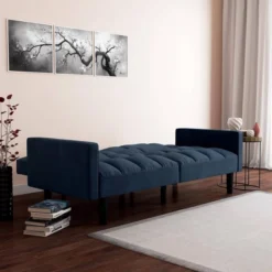 Holly Convertible Sofa Sleeper Futon With Arms - Room & Joy -HOMCOM Shop GUEST 4333080b b910 4dfc b215 ea95b30c1cea