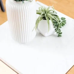 Owen Urban Open Box Frame Side Table Faux White Marble - Saracina Home -HOMCOM Shop GUEST 4342e184 f42c 4847 a43b 7efb143bd892