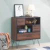 Costway Sideboard Storage Cabinet Multipurpose Display Unit W/Metal Leg & Drawers Walnut 1 Costway Sideboard Storage Cabinet Multipurpose Display Unit W/Metal Leg & Drawers Walnut -HOMCOM Shop GUEST 43c9c0b2 3c4b 4542 9066 185447502a37