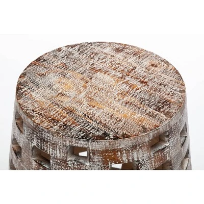 26" Hampton Side Table Weathered Walnut - Boraam 7 26" Hampton Side Table Weathered Walnut - Boraam - Image 5