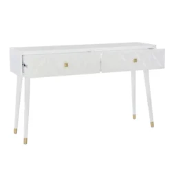 Geo Console White - Linon 17 Geo Console White - Linon -HOMCOM Shop GUEST 46ab4144 1da0 4650 b060 0201779f9b59