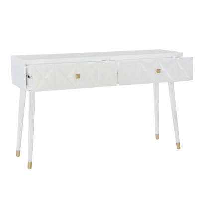 Geo Console White - Linon 5 Geo Console White - Linon - Image 3