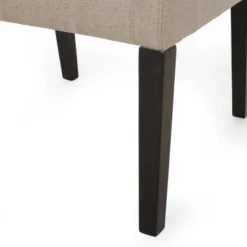 Mcclure Contemporary Upholstered Armchair Taupe/Espresso - Christopher Knight Home -HOMCOM Shop GUEST 47457ecb f6b7 40de b756 67920cb498e6