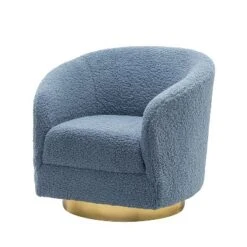 Pierfranco Wooden Upholstered Accent Barrel Chair Swivel Barrel Chair With Metal Base | ARTFUL LIVING DESIGN 24 Pierfranco Wooden Upholstered Accent Barrel Chair Swivel Barrel Chair With Metal Base | ARTFUL LIVING DESIGN -HOMCOM Shop GUEST 4812fa16 ca1c 46b1 9a74 915ea40e9605