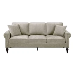 Evok Contemporary Chenille Upholstered Sofa - MiBasics -HOMCOM Shop GUEST 48225afe c19d 4775 9e7f f408a48a775d