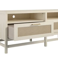 Latta TV Stand For TVs Up To 60" With Faux Rattan Ivory Oak - Room & Joy 16 Latta TV Stand For TVs Up To 60" With Faux Rattan Ivory Oak - Room & Joy -HOMCOM Shop GUEST 489011c4 20b3 4c5f 81d2 82b6034b0b60
