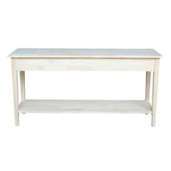 Spencer Console Server Table Unfinished Light Brown - International Concepts -HOMCOM Shop GUEST 49391211 da67 49f4 b612 55c1f63afb39