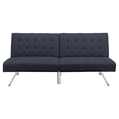Eve Velvet Upholstered Convertible Futon - Room & Joy 13 Eve Velvet Upholstered Convertible Futon - Room & Joy - Image 11