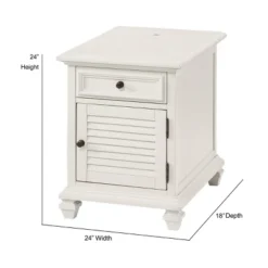 Charlestown Storage End Table With USB White - Steve Silver Co. 12 Charlestown Storage End Table With USB White - Steve Silver Co. -HOMCOM Shop GUEST 4c7c2af3 3629 4523 a7e4 b0a514c78b9e