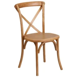 Merrick Lane Davisburg Stackable Wooden Cross Back Bistro Dining Chair -HOMCOM Shop GUEST 4c7e76fb 2053 42e3 b8e5 0c213ecec2e2
