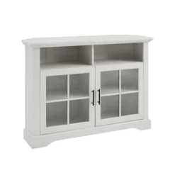 Tasi Traditional Windowpane Corner TV Stand For TVs Up To 50" - Saracina Home -HOMCOM Shop GUEST 4dfd367f 9718 4988 90c3 98b26cba0043