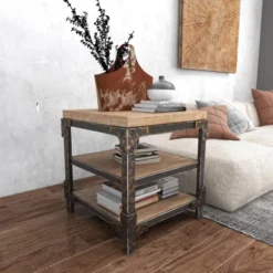 Industrial 3 Tier Side Table Brown - Olivia & May 32 Industrial 3 Tier Side Table Brown - Olivia & May -HOMCOM Shop GUEST 4e52fb32 61d5 4ff9 890c 873d69f74fe2