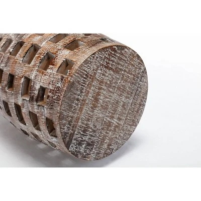 26" Hampton Side Table Weathered Walnut - Boraam 4 26" Hampton Side Table Weathered Walnut - Boraam - Image 2