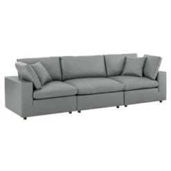 Commix Down Filled Overstuffed Vegan Leather 3-Seater Sofa - Modway -HOMCOM Shop GUEST 4f4132bd 84b4 4554 b8c3 1f6740696322