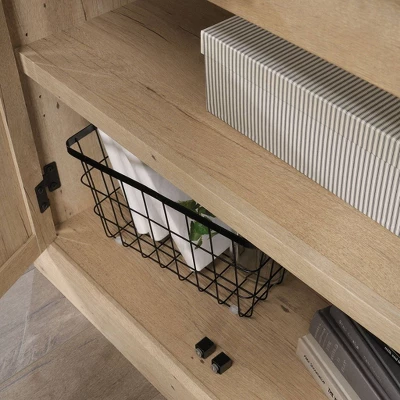 2 Door Aspen Post Library Cabinet Prime Oak - Sauder 8 2 Door Aspen Post Library Cabinet Prime Oak - Sauder - Image 6