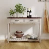 Baker Console Table Antique White - ClickDecor -HOMCOM Shop GUEST 51336a09 c395 4279 9595 85401a357901