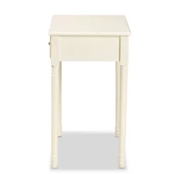 Mahler Wood 1 Drawer Console Table White - Baxton Studio -HOMCOM Shop GUEST 52258485 86e0 4633 a5ae 8bfe2e905a08