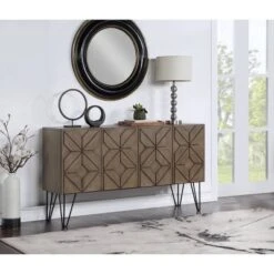Charlotte 4 Door Credenza Brown - Treasure Trove Accents -HOMCOM Shop GUEST 52e83b9c 321d 4445 8f22 0a351731f325