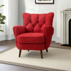 Dittmar Mid Century Club Chair With Wingback And Button-tufted Design | ARTFUL LIVING DESIGN -HOMCOM Shop GUEST 535b90bc 1e56 4ce8 9c2e 64eb27429b45