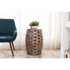 26" Hampton Side Table Weathered Walnut - Boraam 25 26" Hampton Side Table Weathered Walnut - Boraam -HOMCOM Shop GUEST 53d1a5dc 96be 4efc ad34 a4ac40f9b52d