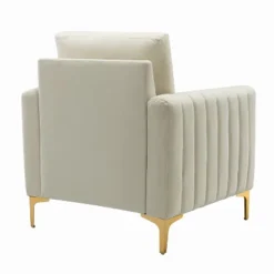 Iapygia Contemporary Tufted Wooden Upholstered Club Chair With Metal Legs For Bedroom And Living Room Club Chair | ARTFUL LIVING DESIGN 23 Iapygia Contemporary Tufted Wooden Upholstered Club Chair With Metal Legs For Bedroom And Living Room Club Chair | ARTFUL LIVING DESIGN -HOMCOM Shop GUEST 54c4f342 ee92 4afa 88ec f10b20cc71b9